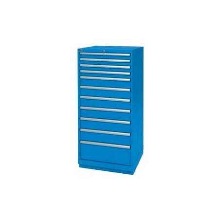 Lista International Lista 11 Drawer Standard Width Cabinet - Bright Blue, No Lock XSSC1350-1103BBNL